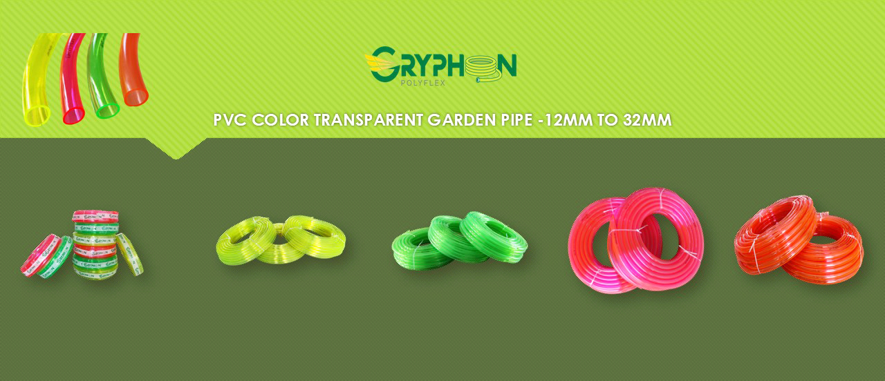 pvc color transparent pipe